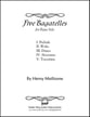 Five Bagatelles piano sheet music cover